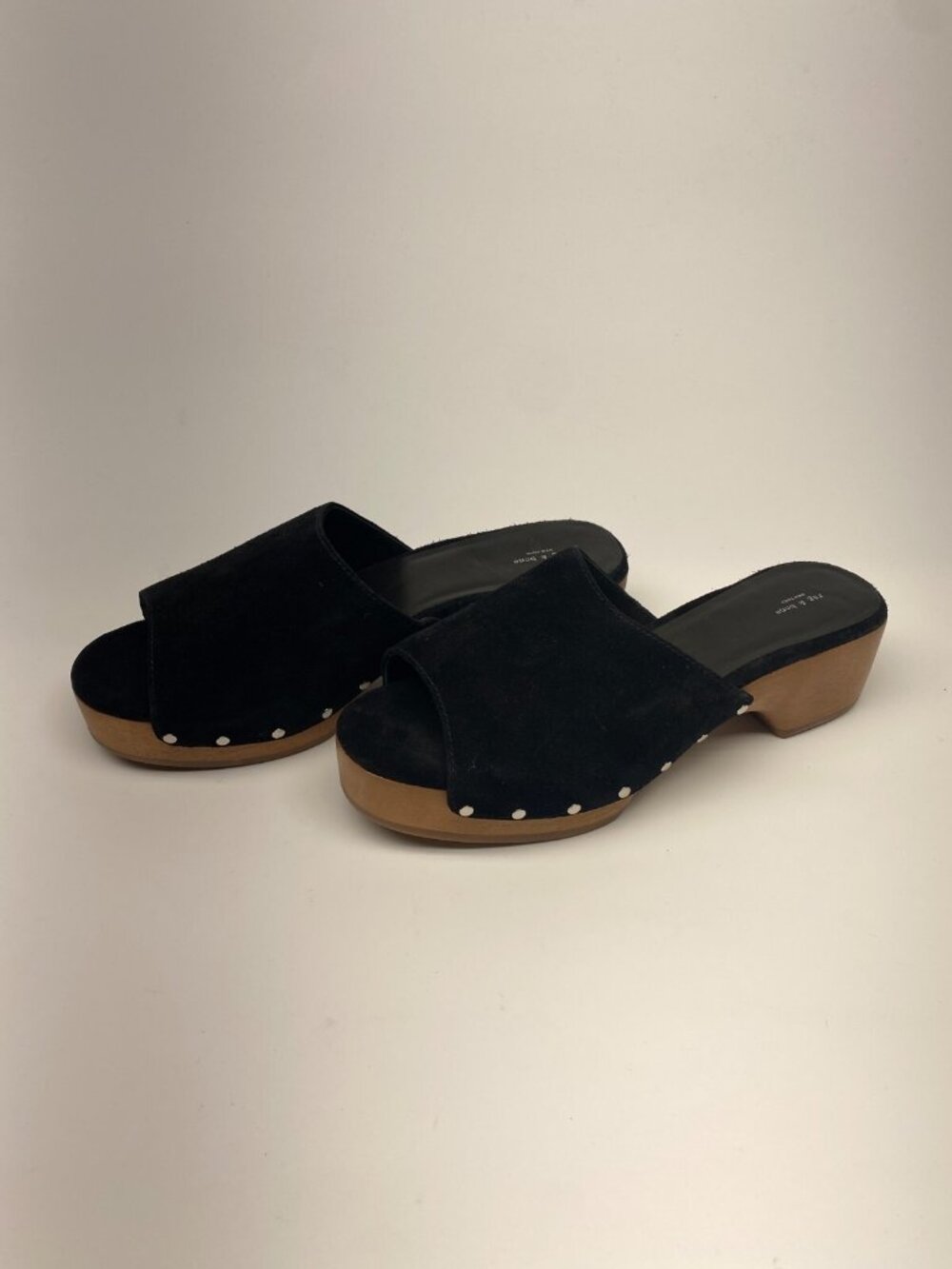 rag & bone Women's Mara Slip On Studded Platform High Heel Clogs Sz 11